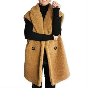 AIVY teddy gilet Brown