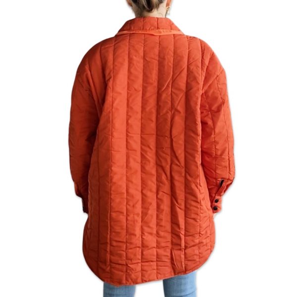 AUBREY jacket Orange model back