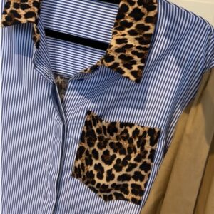 Blouse Leopard Blue