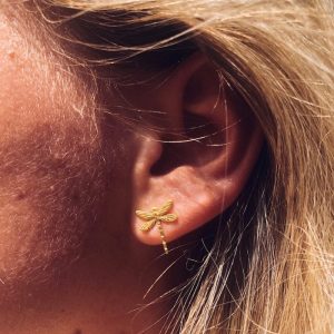 NAEVA Earrings Dragonfly Gold model
