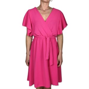 ELYANN dress Fuchsia front