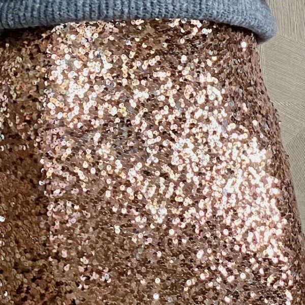 ESTEE skirt Rose Gold close up