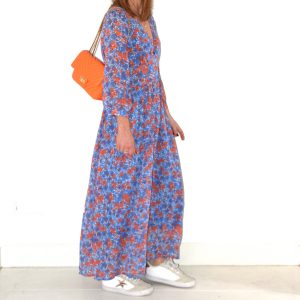 ETOILE dress Blue/Orange model