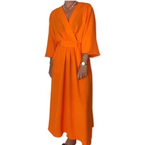 EVALIN dress Orange front