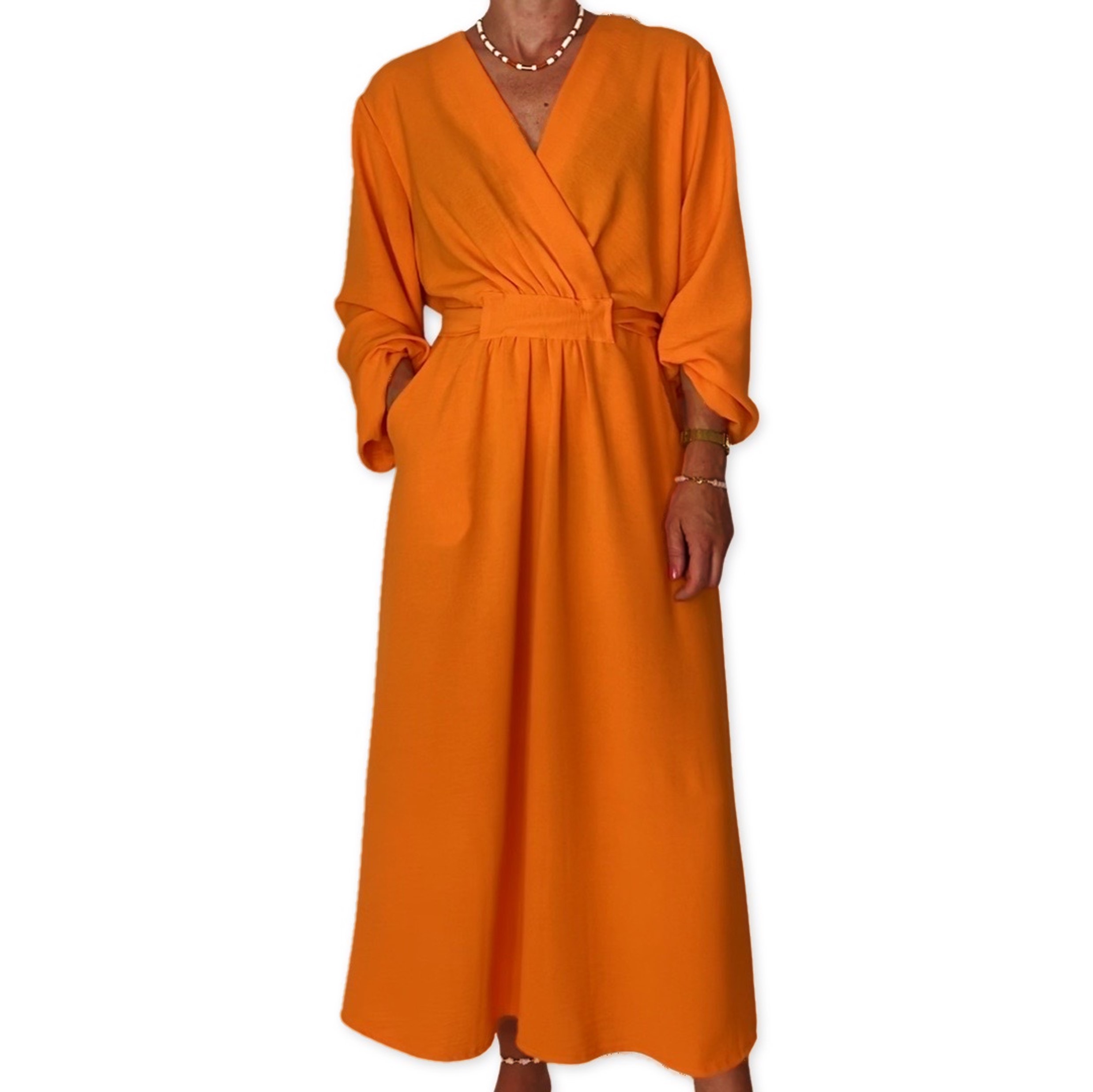 EVALIN dress Orange front