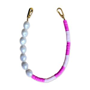 GWENETH phone cord Pearls Pink