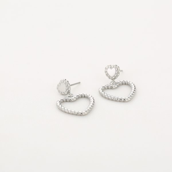 VERONA earrings Heart Silver