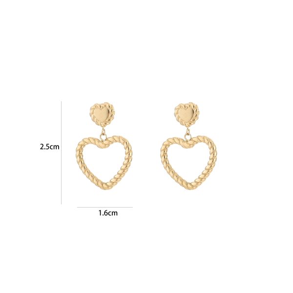 VERONA earrings Heart Gold