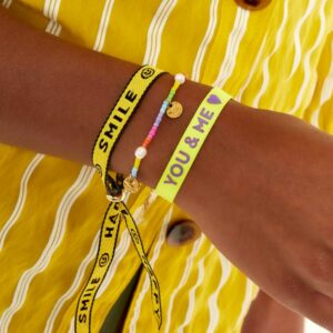 JUENE bracelet Set Neon Yellow model