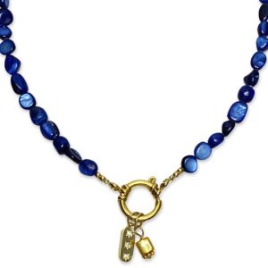 NAEMI necklace Blue Close up