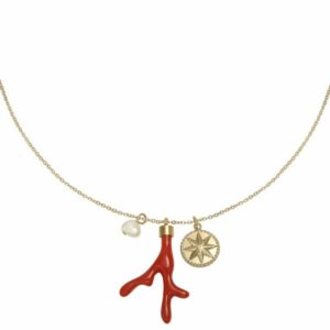 NEORI necklace Red Coral