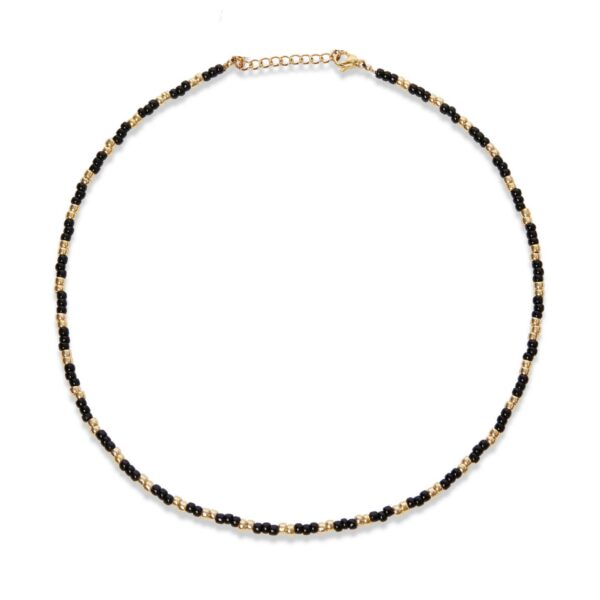NEVA necklace Black Gold