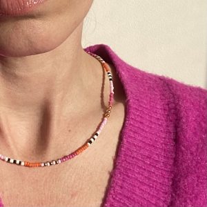 NINON necklace Pink model
