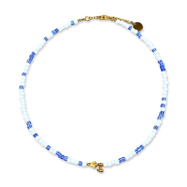 NIVA necklace White Blue