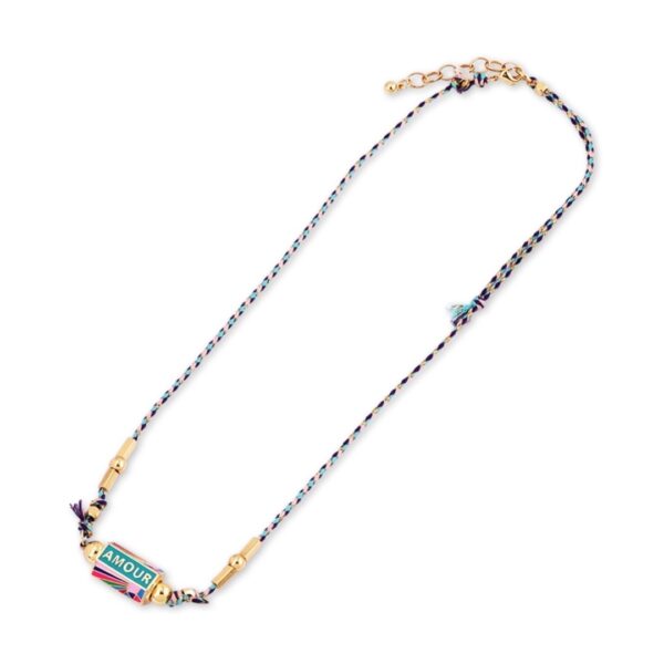 NORE message beads necklace AMOUR Turquoise