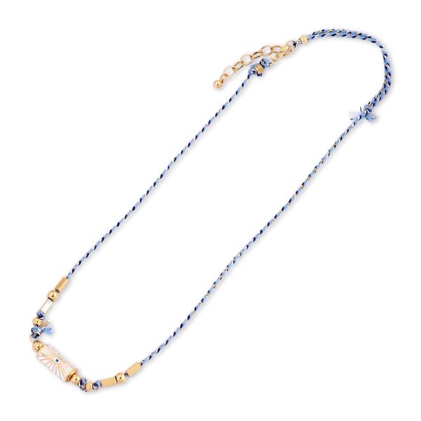 NORE message beads necklace Blue