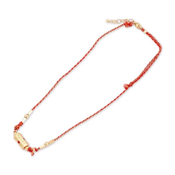 NORE message beads necklace HAPPY Red