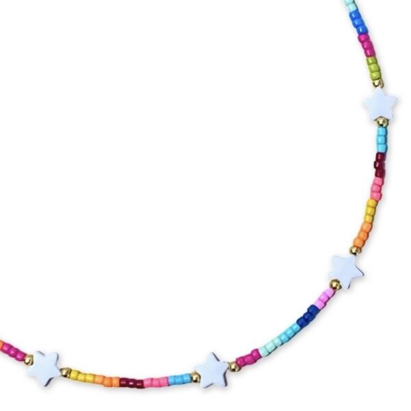 NYSA necklace Multicolor Star close up