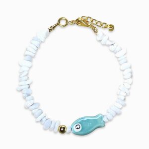 REMI bracelet White Turquoise
