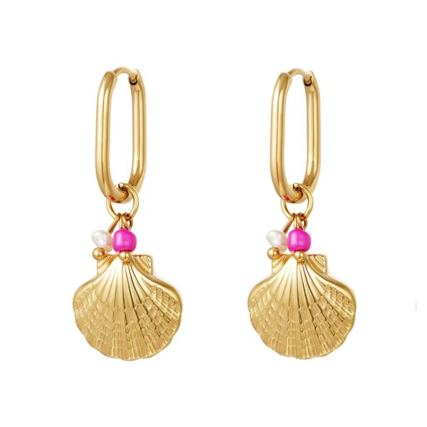 VAIANA earrings Gold Shell