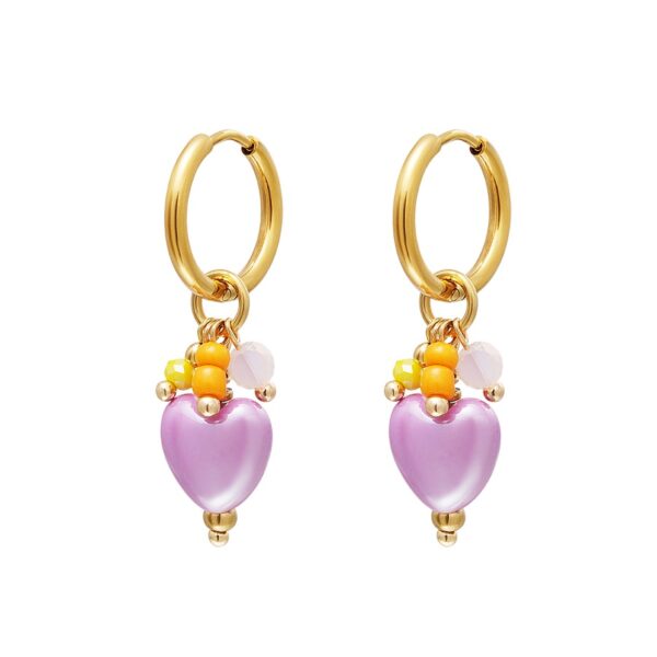 VALLIE earrings Lila Heart