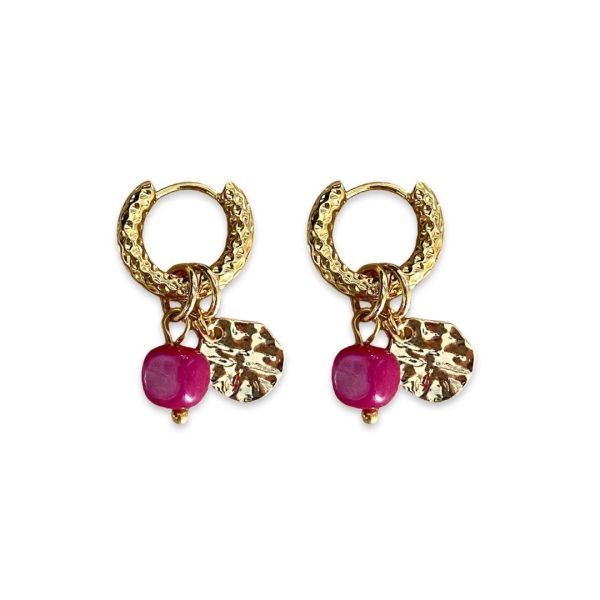 VALORA earrings Fuchsia