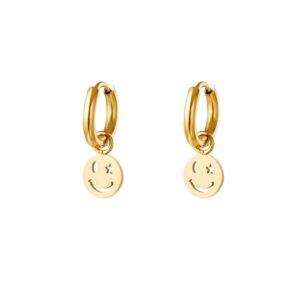 VALYA earrings Gold Smiley