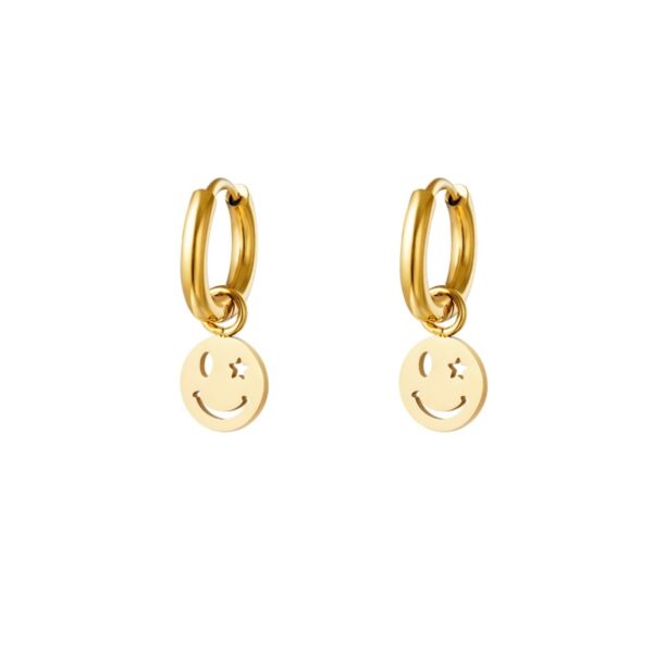 VALYA earrings Gold Smiley