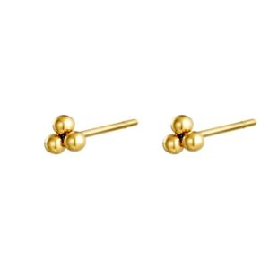 VANA stud earrings Gold Triple