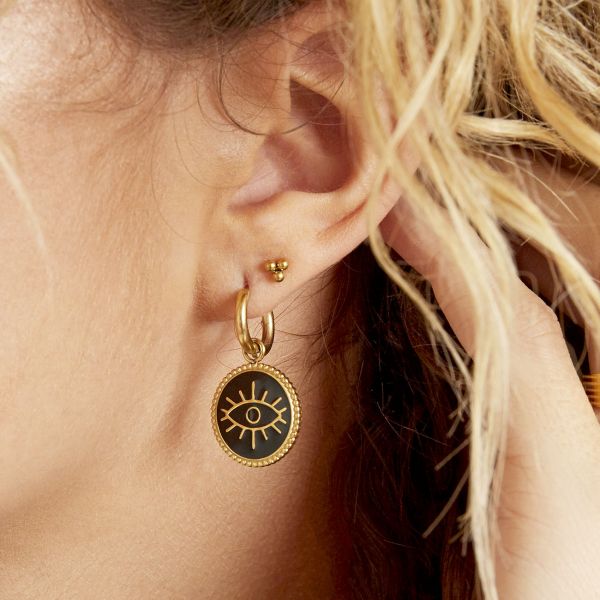 VANA stud earrings Gold Triple model
