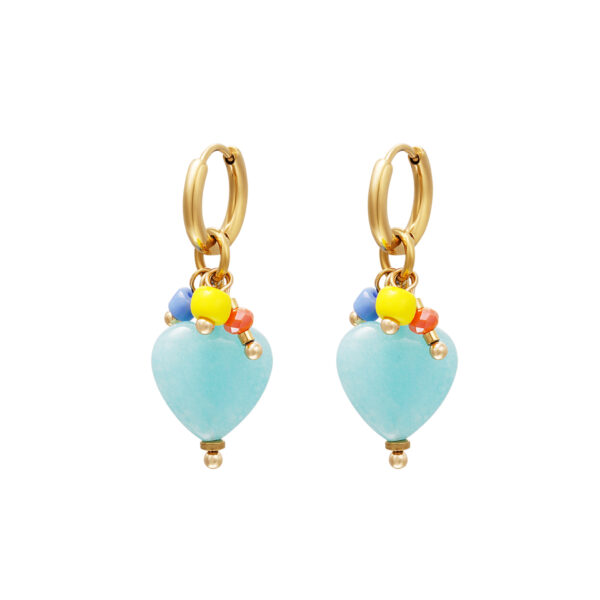 VANITY earrings Aqua Heart