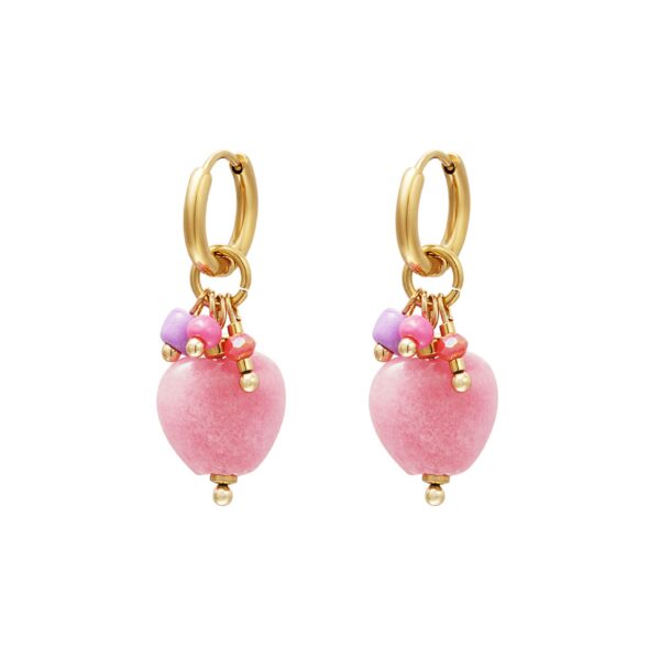 VANITY earrings Pink heart