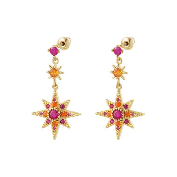 VAYE earrings pink Stars