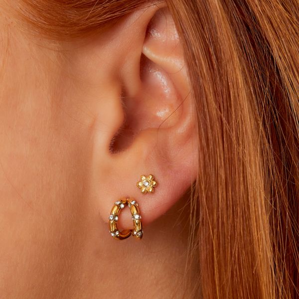 VEDA earring Gold Flower