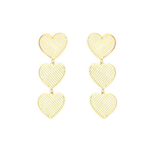 VELIA earrings Gold Hearts