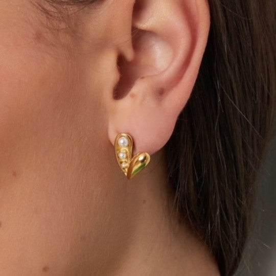 VELIA earrings Heart Gold