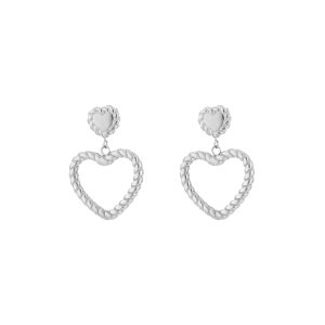 VERONA earrings Heart Silver