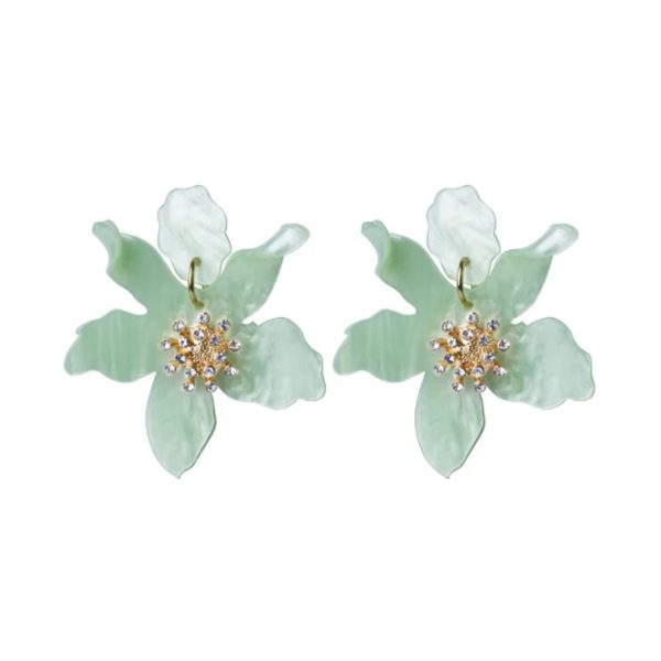 VESLE flower earrings Mint