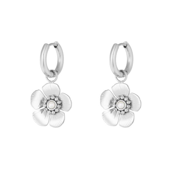 VESTER earrings Flower Silver
