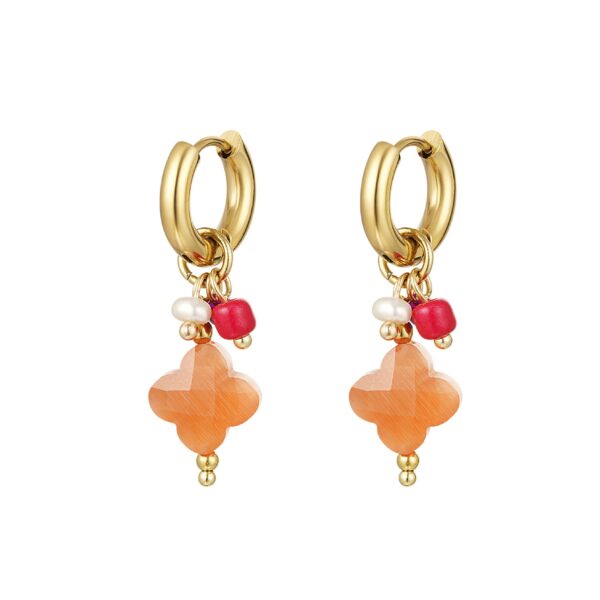 VIE earrings Orange Clover